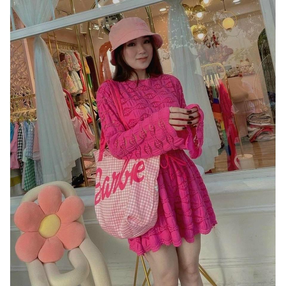 Sét bộ đồ nữ phối ren sang trọng họa tiết 5 màu tôn dáng trẻ trung sang trọng thanh lịch siêu xinh Hàn Quốc
