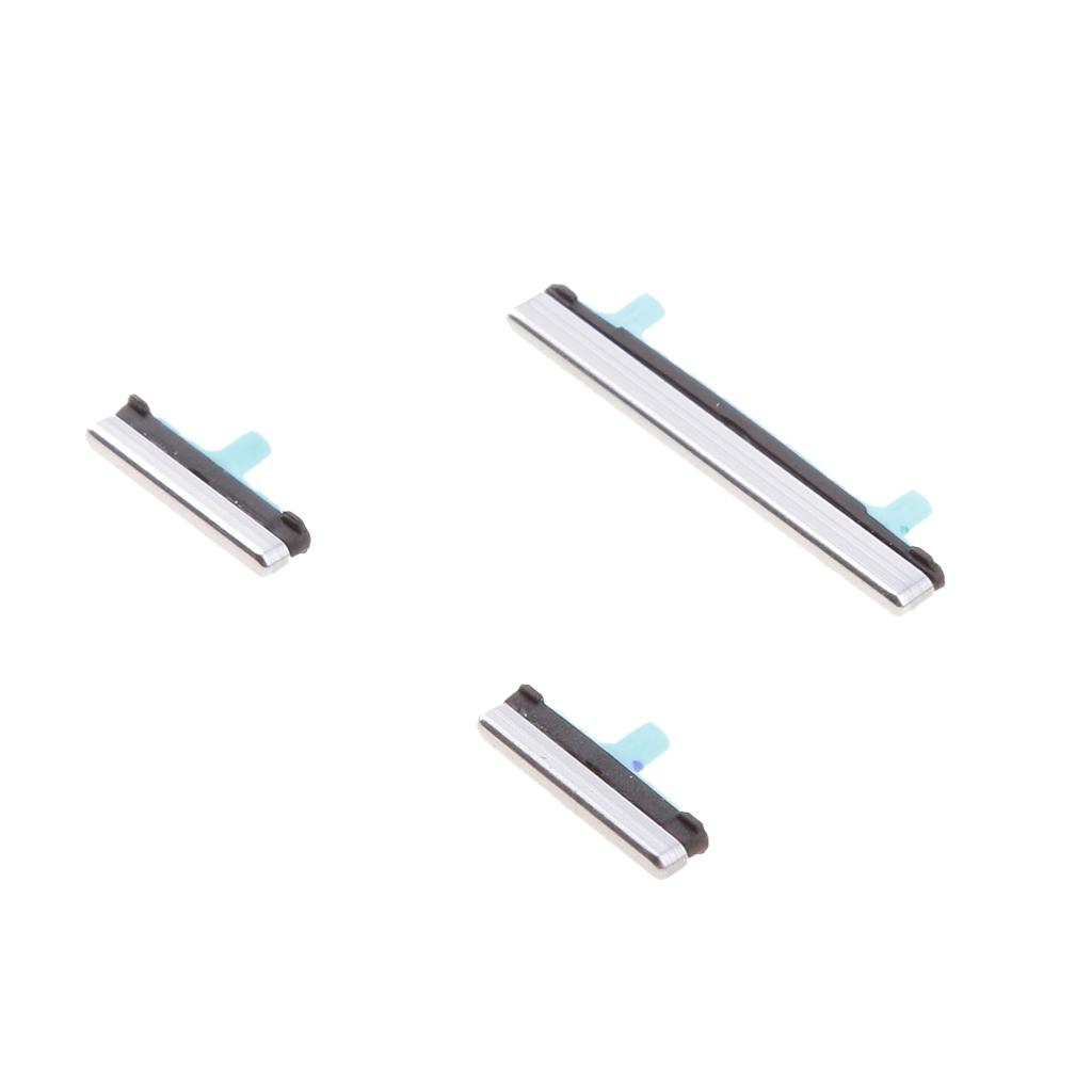 2X For Samsung S8/S8+,On Off Power + Volume Control Buttons Replacement Silver