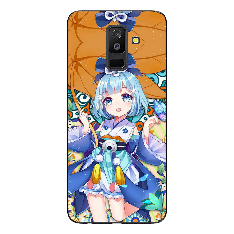 Ốp Lưng Dành Cho Samsung Galaxy A6 Plus - Anime Cô Gái Đội Nón Vàng