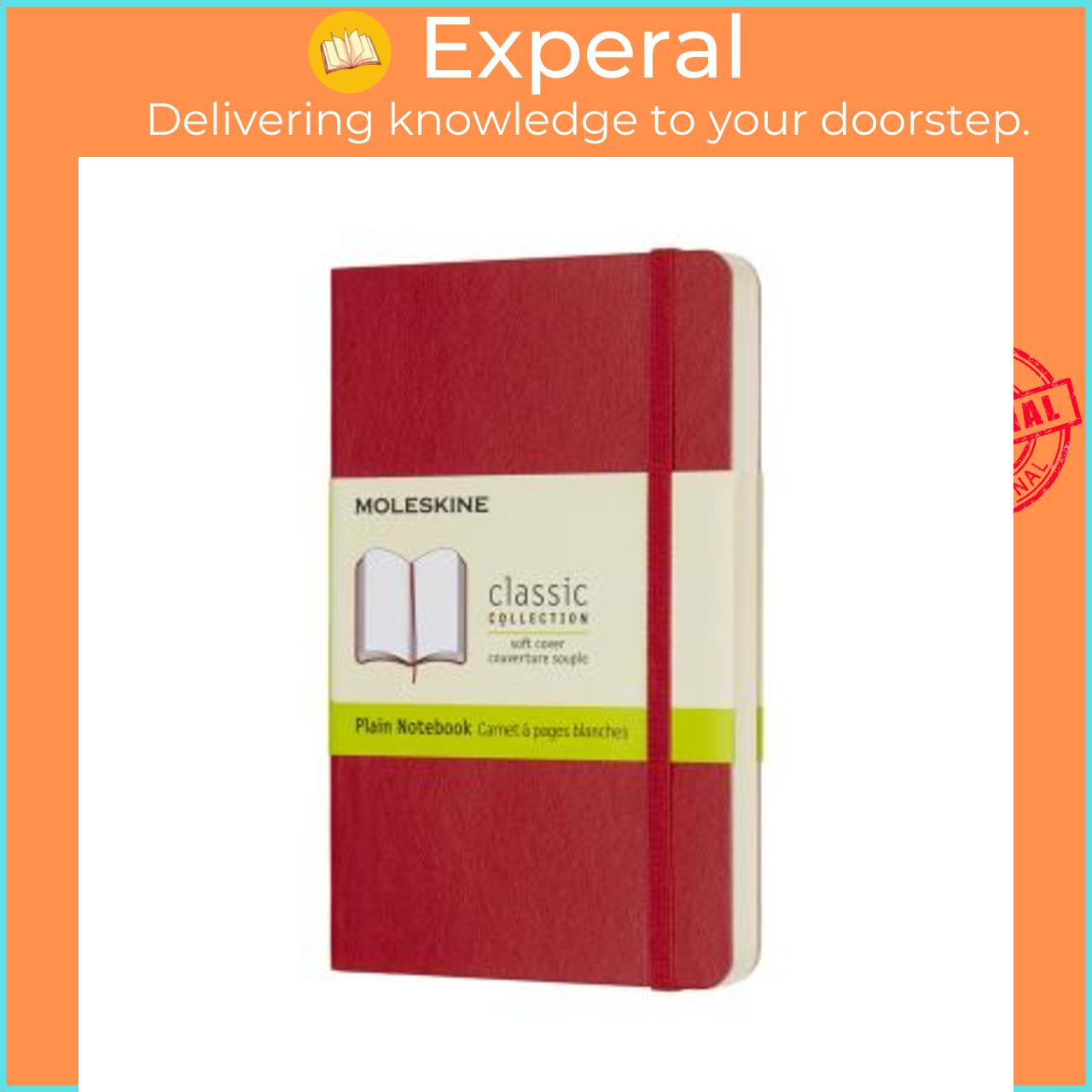 Sách - Moleskine Scarlet Red Pocket Plain Notebook Soft by Moleskine