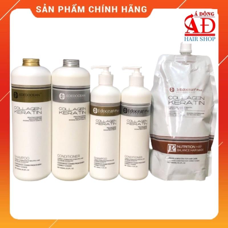 Bộ dầu gội xả hấp dưỡng Ededocean phục hồi mềm mượt ngăn gãy rụng