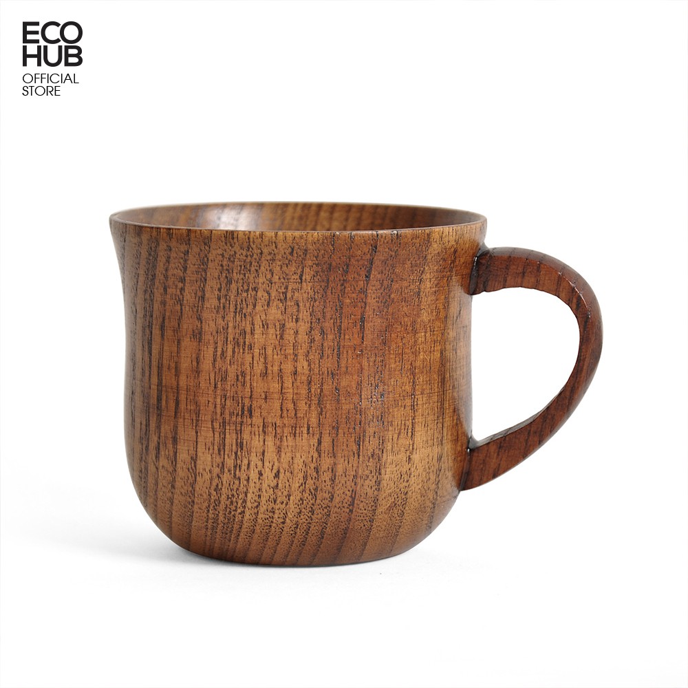 Cốc gỗ ECOHUB uống trà, cà phê thân thiện với môi trường 7x8cm