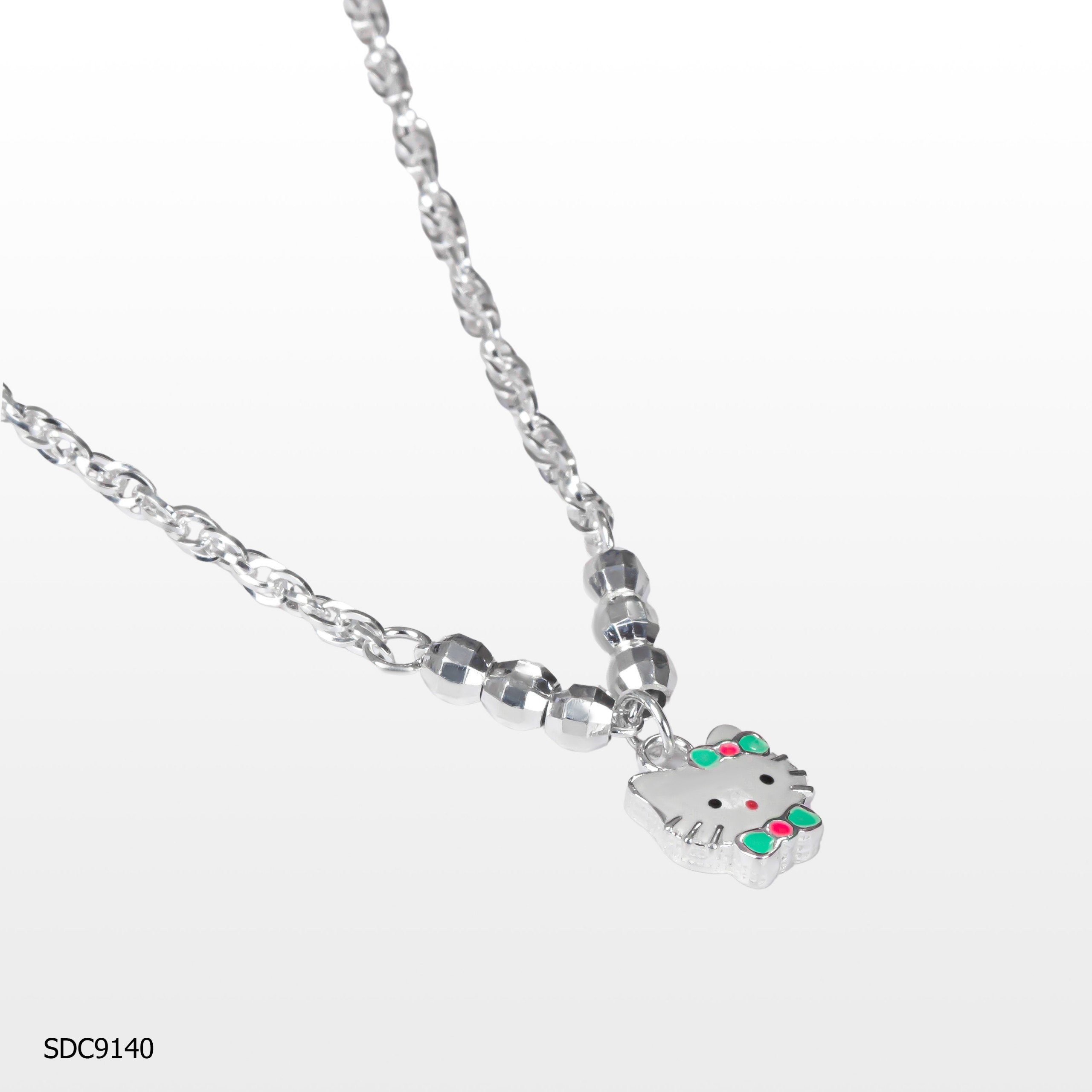 Dây Chuyền Bé Gái Hình Mèo Bạc 925 ADJ Jewelry Cao Cấp - SDC9140