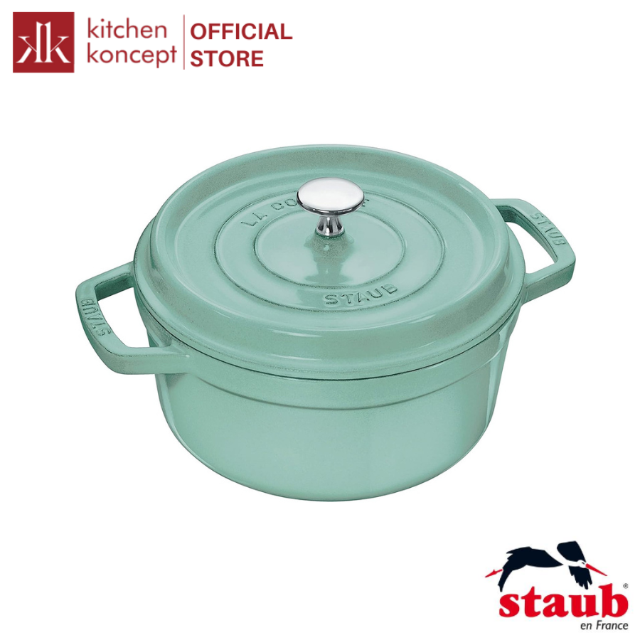 Nồi Tròn STAUB Màu Xanh Sage - 22cm (2.6L)