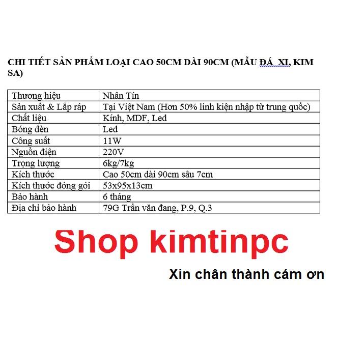 Lịch vạn niên - Đồng hồ - Tranh đá xi vàng – Khổ 50x90cm – mã 2636