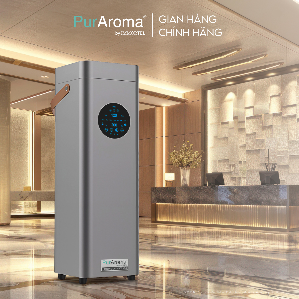 Máy Khuếch Tán Công Nghiệp PurAroma PRO T - Công Nghệ Phun Sương Lạnh Nano Siêu Mịn