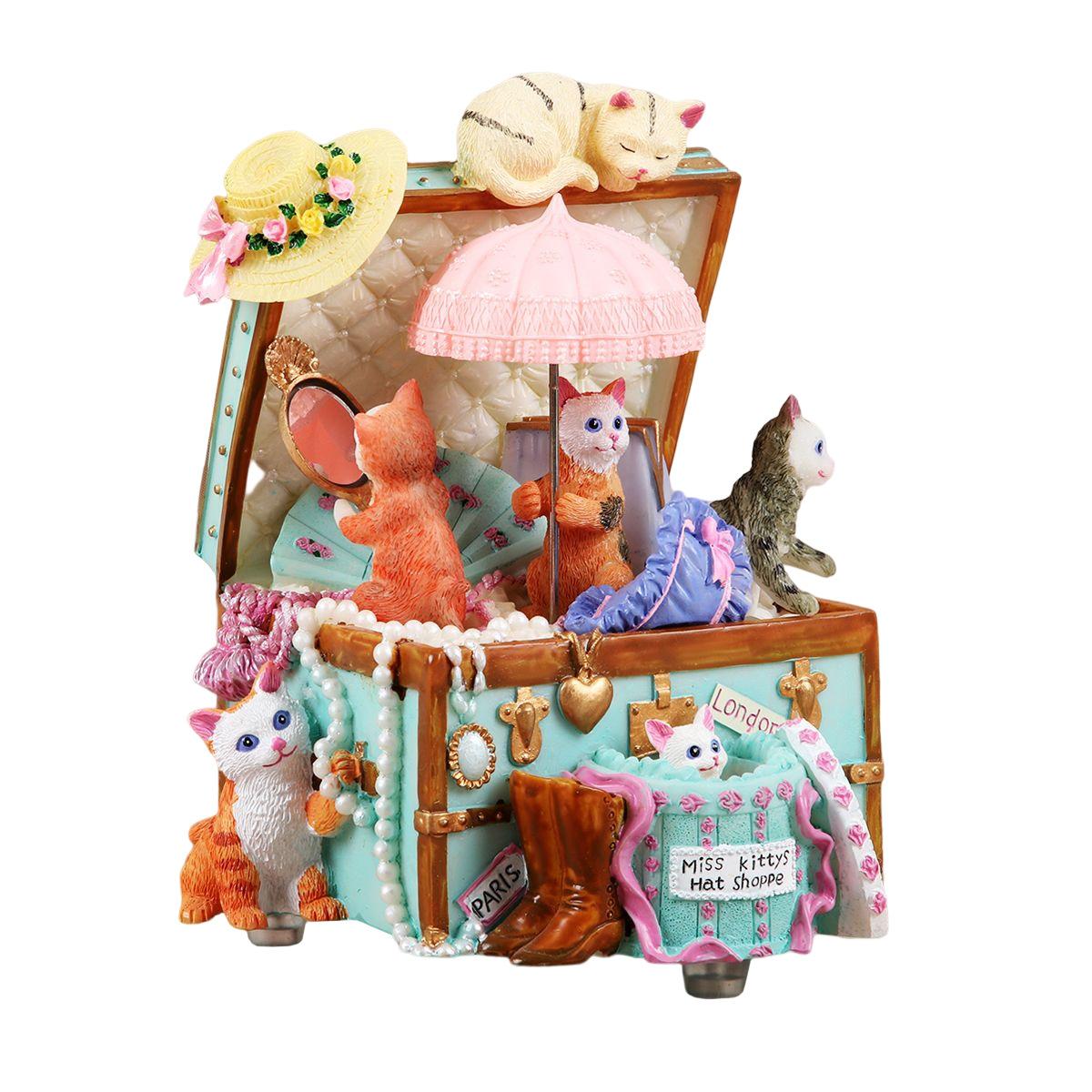 Cat Resin Đồ trang trí văn phòng Bàn trang trí nhà trang trí nhựa đồ đồ trang trí đồ trang trí dễ thương