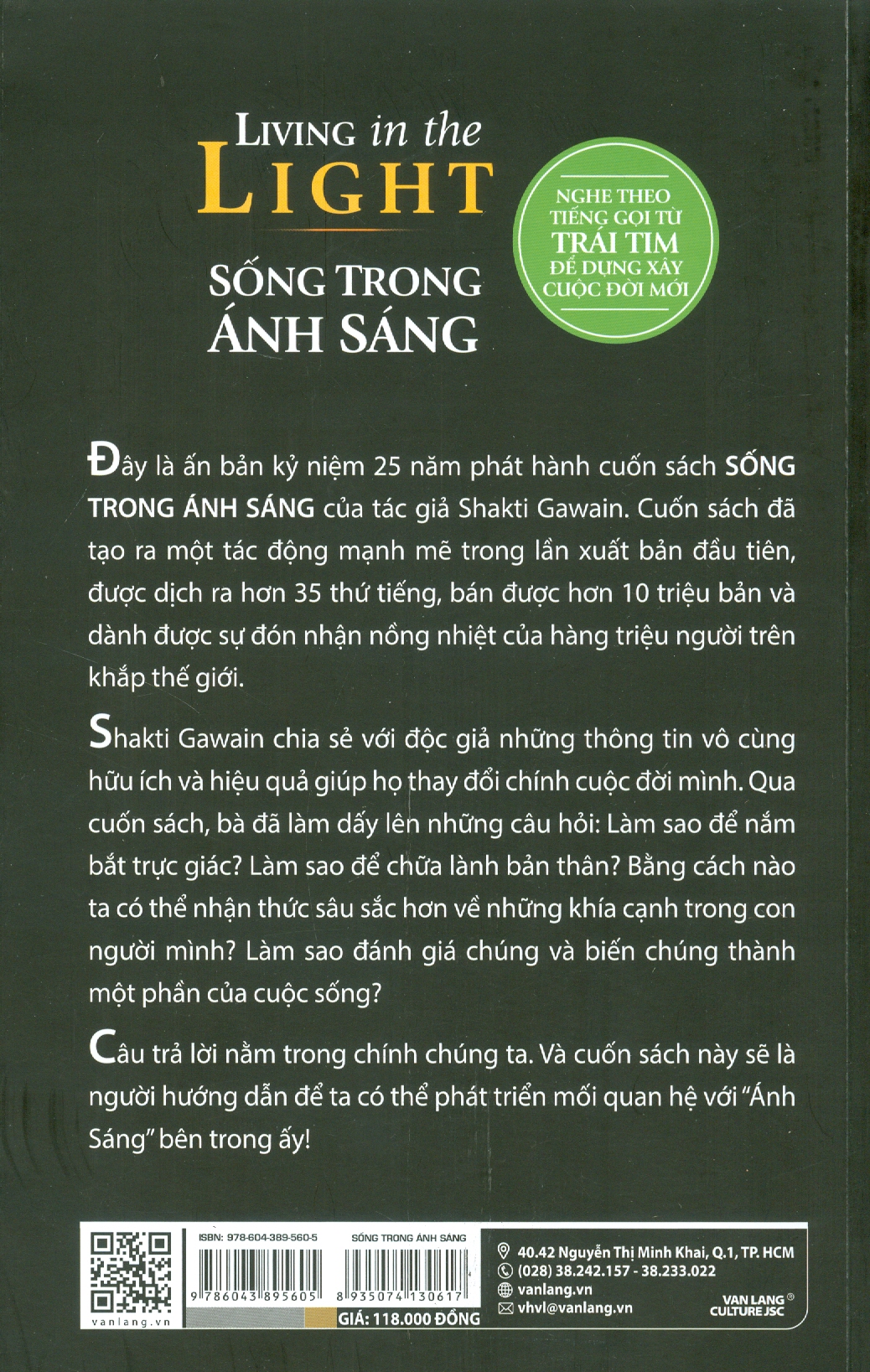 Tủ Sách Tâm Linh Thế Kỷ - Sống Trong Ánh Sáng (Nghe Tiếng Gọi Từ Trái Tim Để Dựng Xây Cuộc Đời Mới)