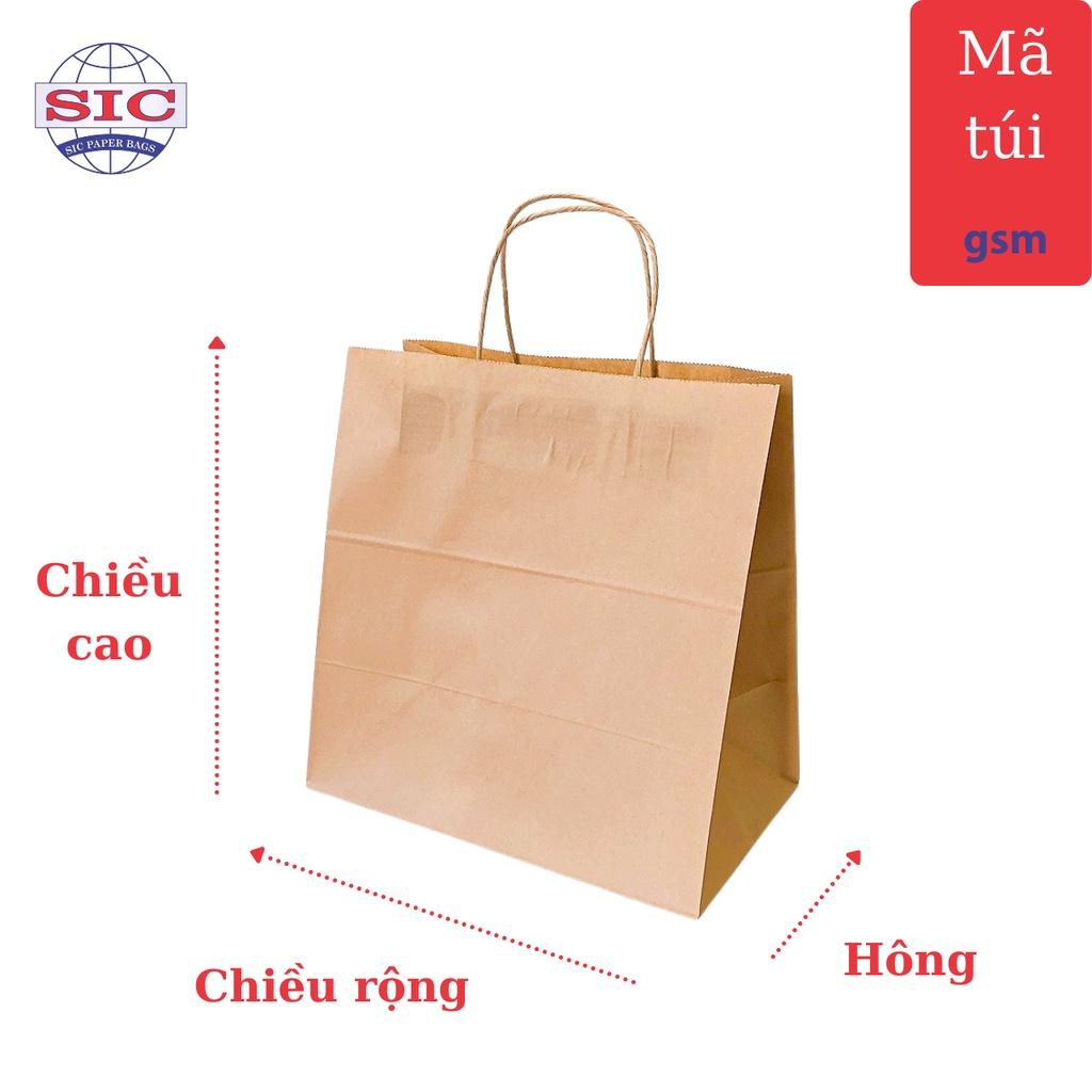 Túi giấy Kraft- Túi giấy xi măng đủ kích cỡ có quai (ẢNH THẬT)