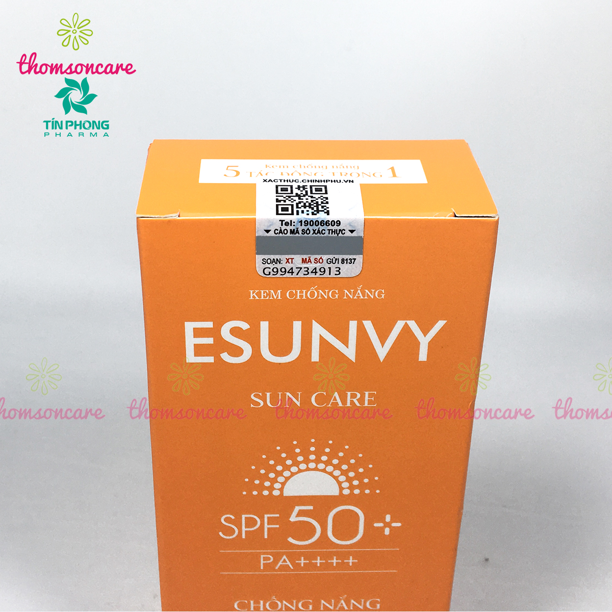 Kem chống nắng Esunvy SPF 50+ từ thảo dược - Cho da mặt và toàn thân, làm kem nền trước trang điểm