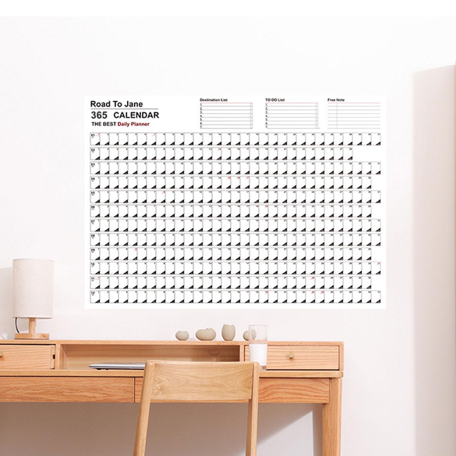 Hanging Yearly Calendar Planner Portable Planner for Important Dates Chores