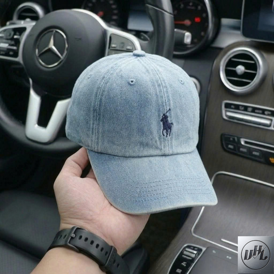 Nón kết, mũ lưỡi trai Po.lo phối vải jeans form chuẩn siêu đẹp (Ảnh thật)