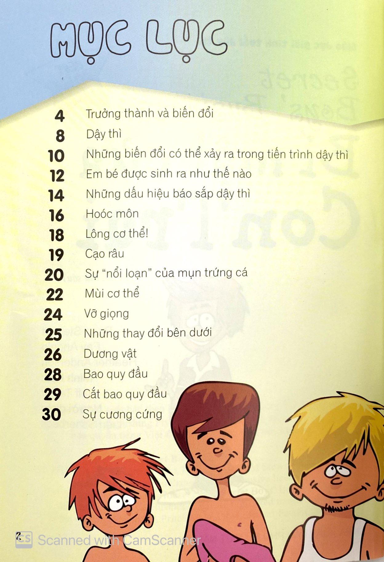 Giáo Dục Giới Tính Tuổi Dậy Thì - Bí Mật Của Con Trai