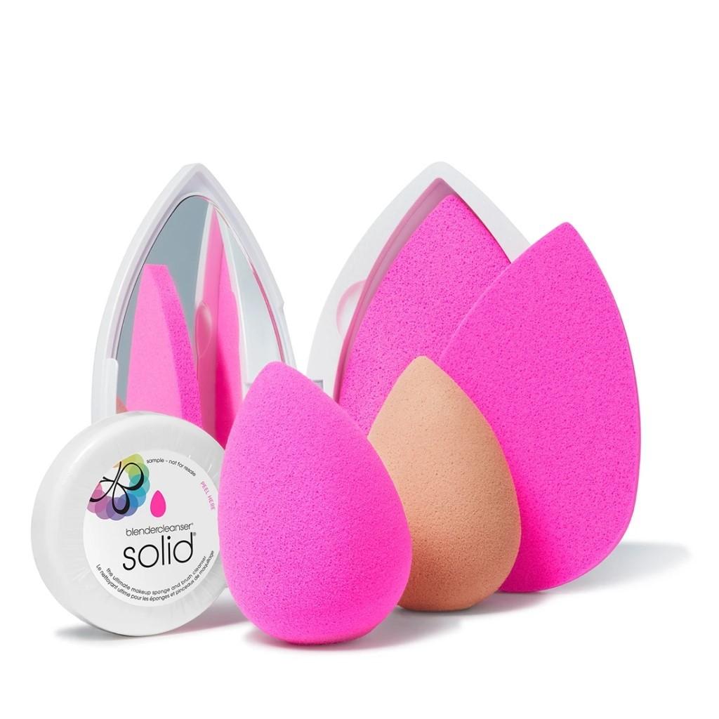 Bộ Mút Trang Điểm + Soap Vệ Sinh Beauty Blender Gold Mine