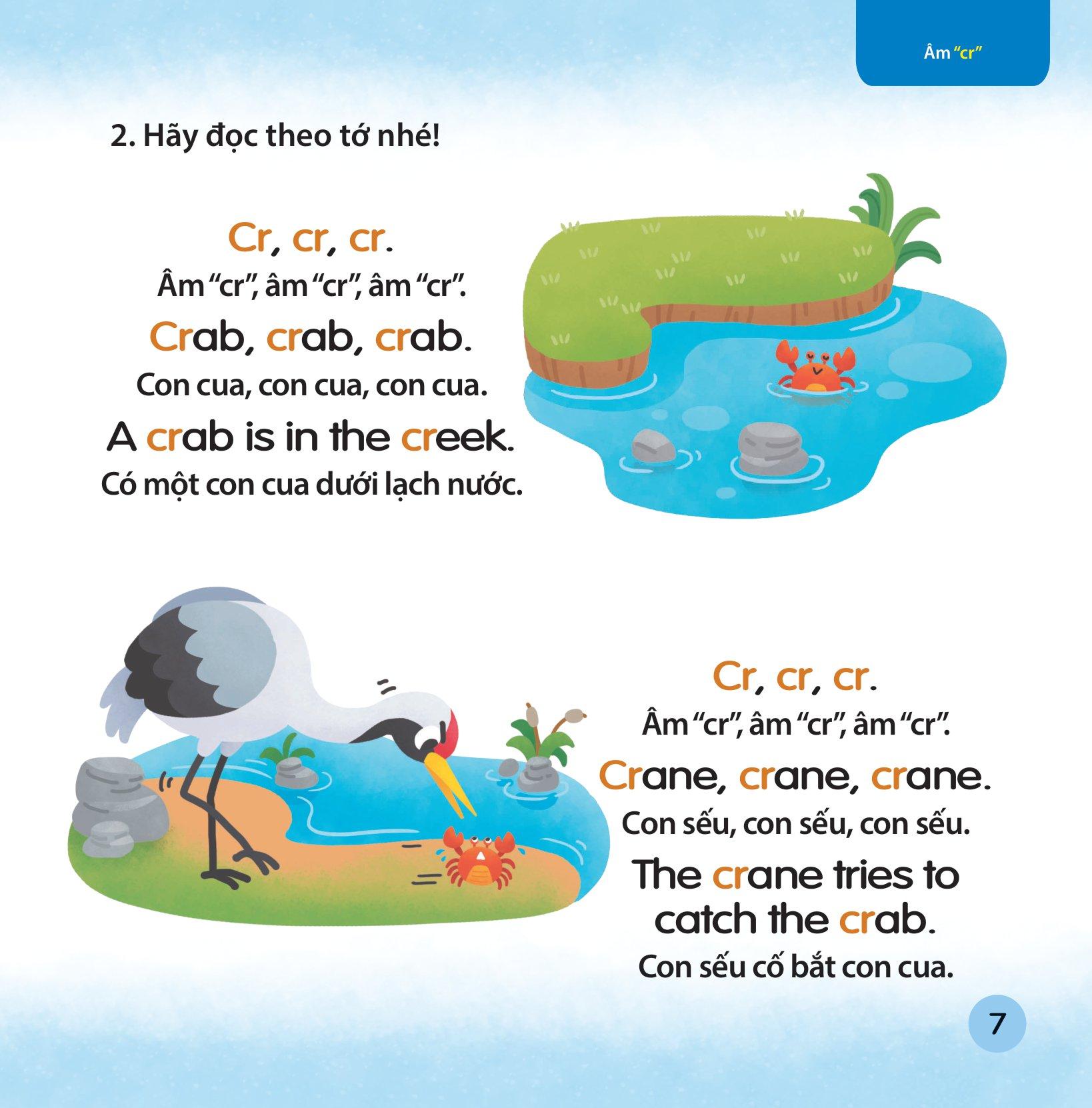 Cùng Con Học Ngữ Âm Tiếng Anh Qua 3 Cấp Độ - Hỗn Hợp Phụ Âm