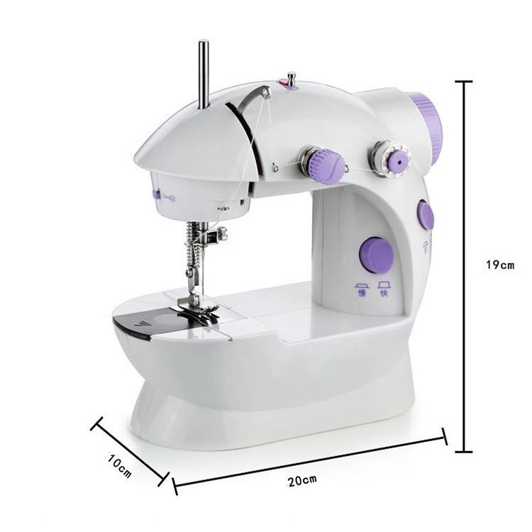 Máy may gia đình mini sm-202a tặng kèm hộp kim chỉ đa năng, đồ gia dụng FAMAHA