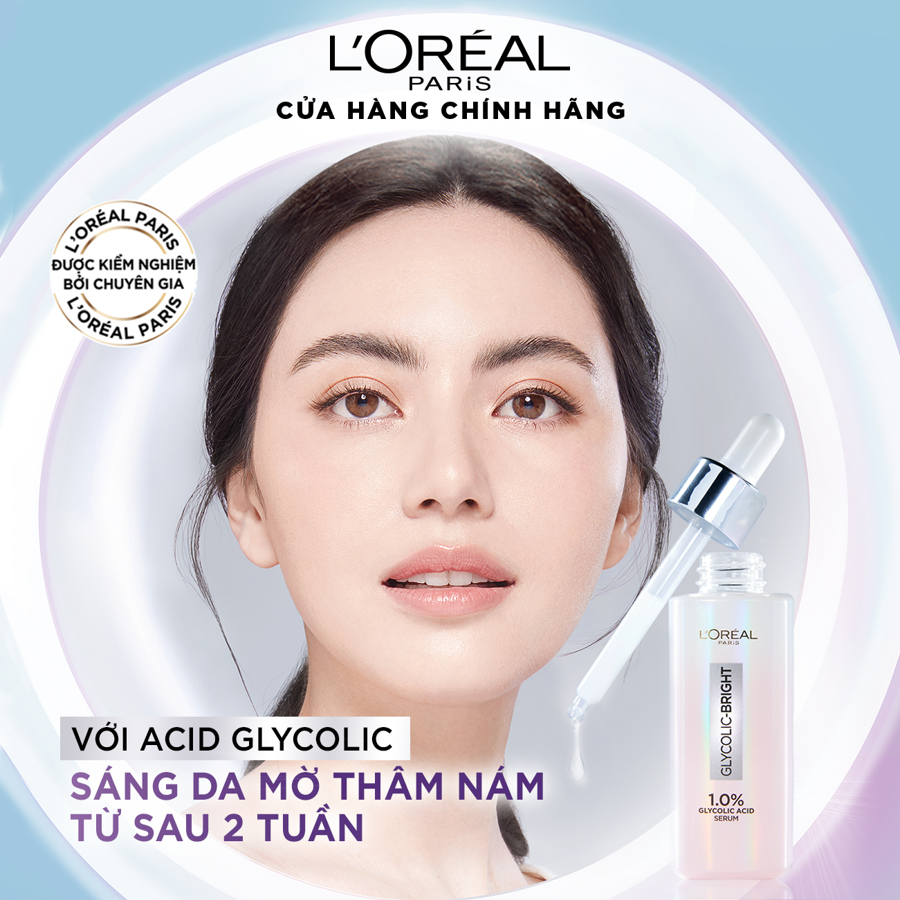 Serum Sáng Da Tức Thì L'Oreal Paris Glycolic - Bright Instant Glowing Serum 1.0% Glycolic Acid 30ML