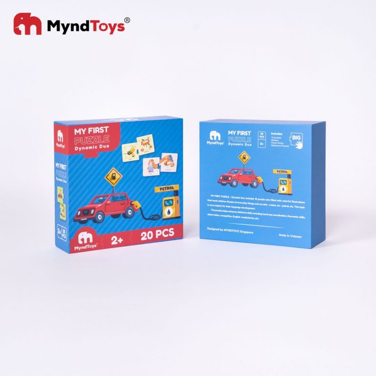 Đồ chơi xếp hình MyndToys My First Puzzle – Dynamic Duo (Cho Bé Từ 2 Tuổi - Nhiều Chủ Đề)