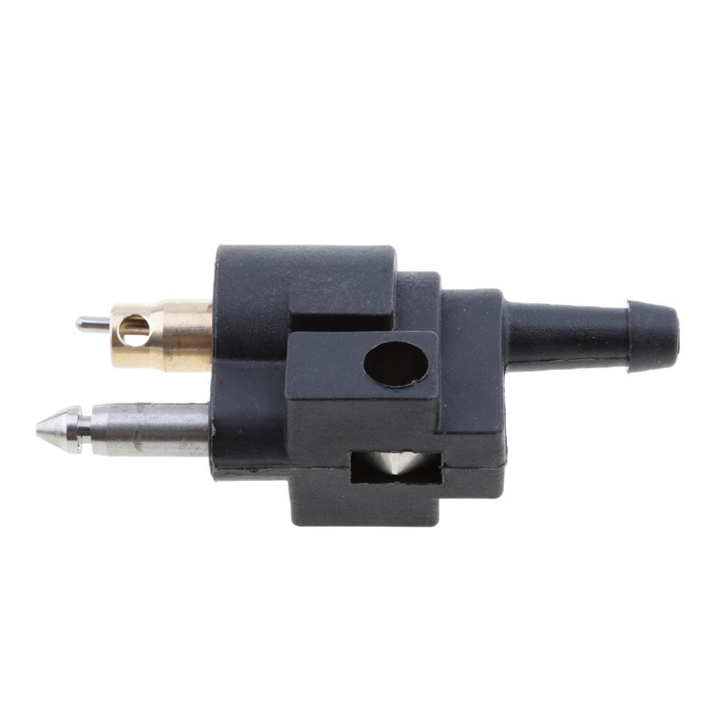 2x Fuel Line Connector Joint Black Fits For Yamaha Motor Outboard 6mm Male Mount Engines