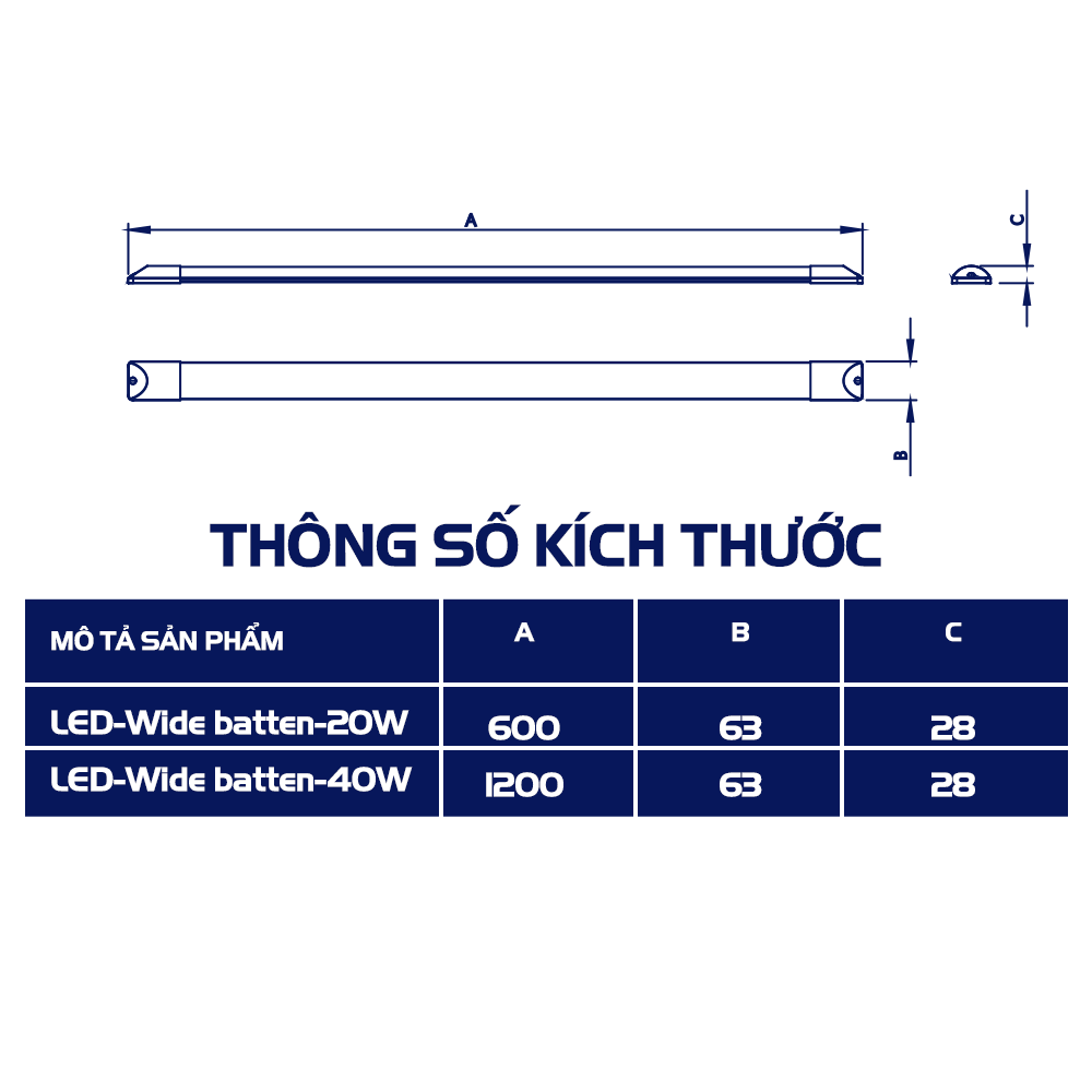 Đèn LED Opple E3 Bán nguyệt - Công suất 20W/40W