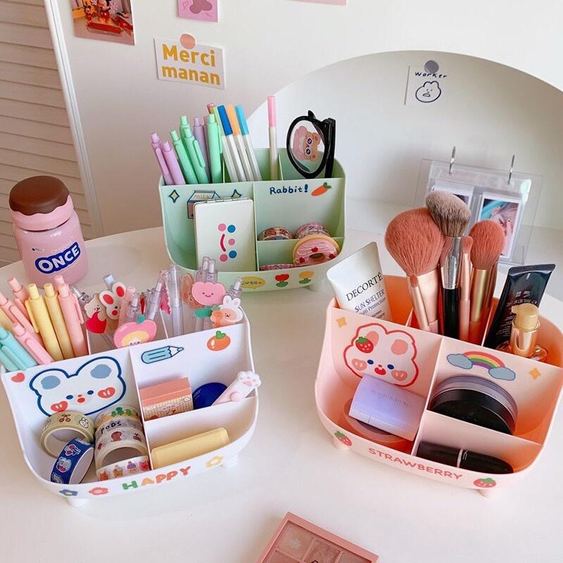 Kệ để bàn đựng bút, mỹ phẩm, đồ dùng 6 ngăn