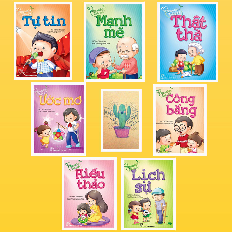Combo Gieo Mầm Tính Cách: Tự Tin, Mạnh Mẽ, Thật Thà, Ước Mơ, Công Bằng, Hiếu Thảo và Lịch Sự