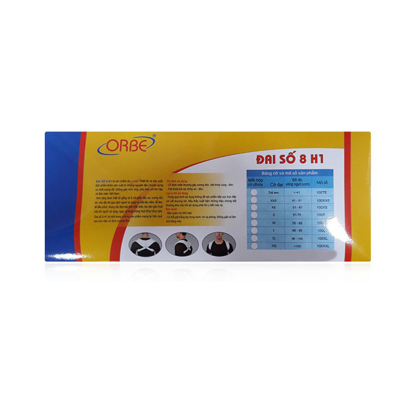 Đai Số 8 ORBE H1 - Trắng