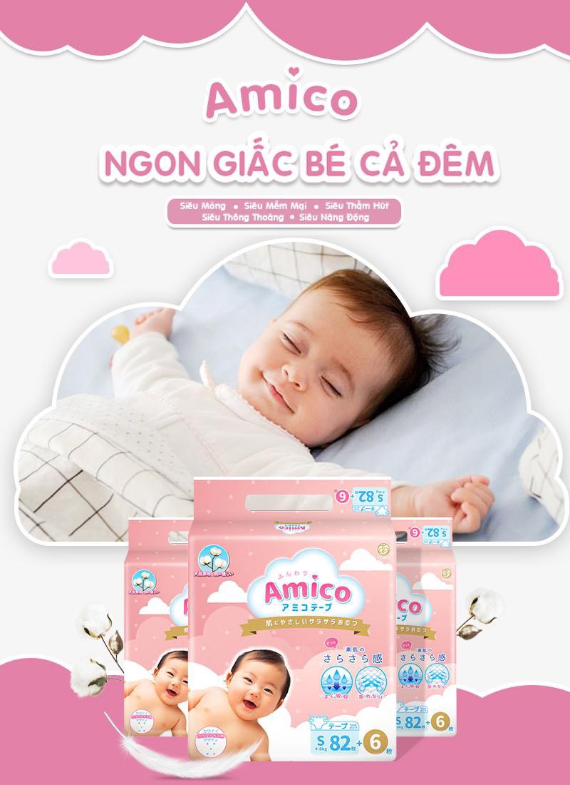 Hình ảnh Tã dán Amico nội địa Nhật size L54+4