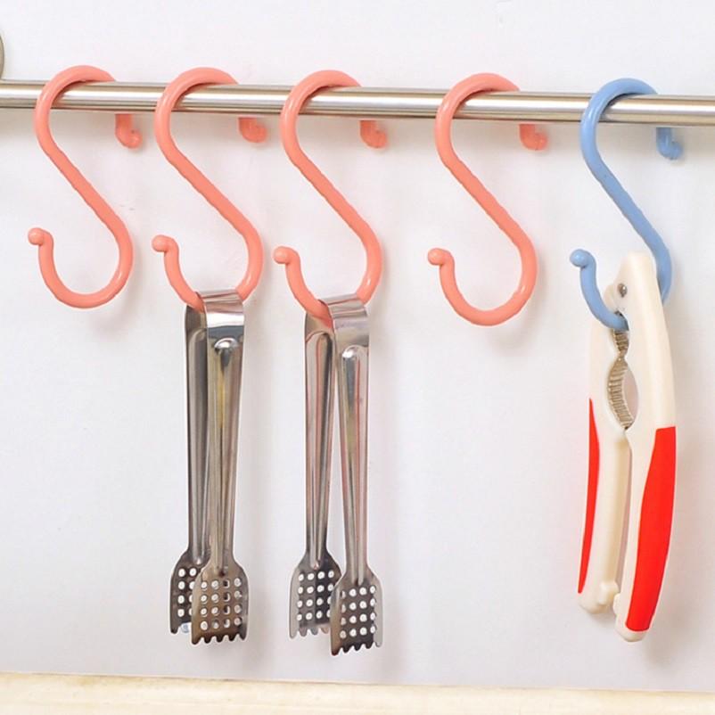 SET 4 móc Nhựa hình chữ S bằng nhựa H278