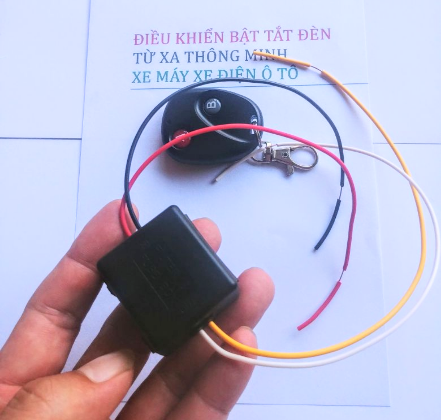 1 BỘ ĐIỀU KHIỂN BẬT TẮT NGUỒN ĐIỆN HOẶC ĐÈN TỪ XA XE MÁY XE ĐẠP ĐIỆN THÔNG MINH MẪU MỚI LOẠI TỐT