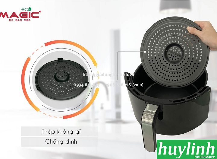 Nồi chiên không dầu Magic ECO AC-120 - Dung tích 7 lít - Công suât 1800W - Hàng chính hãng