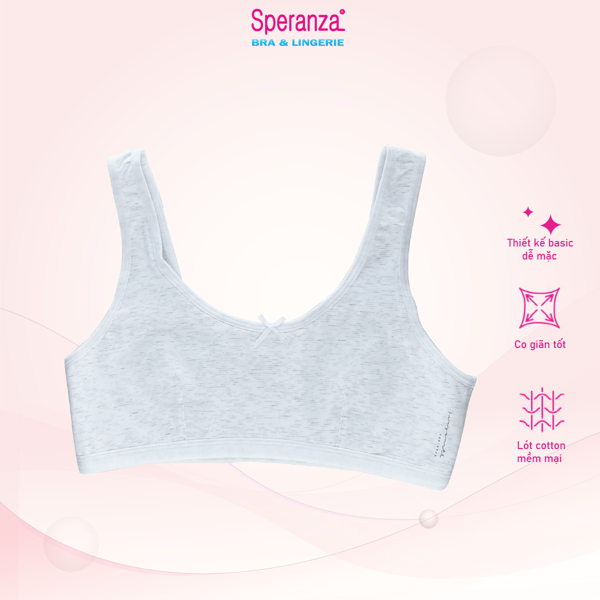 ÁO LÁ NỮ SINH Speranza, ÁO LÓT, BRA NỮ SINH SPAL7311 - Hồng - 34