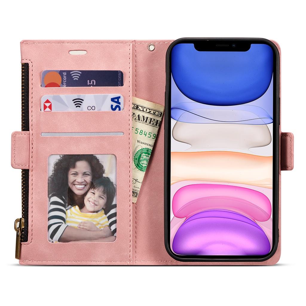 Ốp điện thoại da nắp gập có 9 ngăn đựng thẻ dành cho Samsung Galaxy A82 A72 A52 A12 A32 4G 5G A42 A22 5G