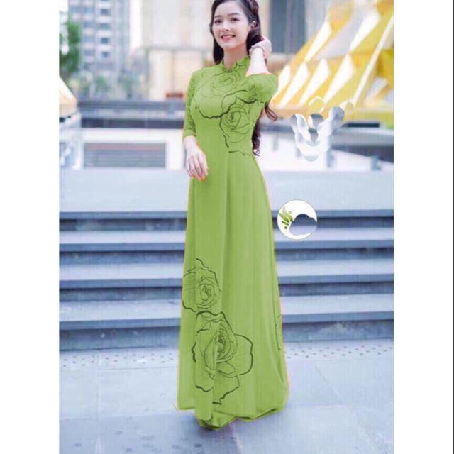 SET ÁO DÀI HOA CAO CẤP
