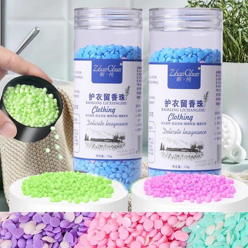 VIÊN XẢ THƠM QUẦN ÁO HÀNG NỘI ĐỊA CHAI 110G- HẠT LƯU HƯƠNG QUẦN ÁO XẢ MỀM VẢI MÙI HƯƠNG DỊU NHẸ LÂU PHAI