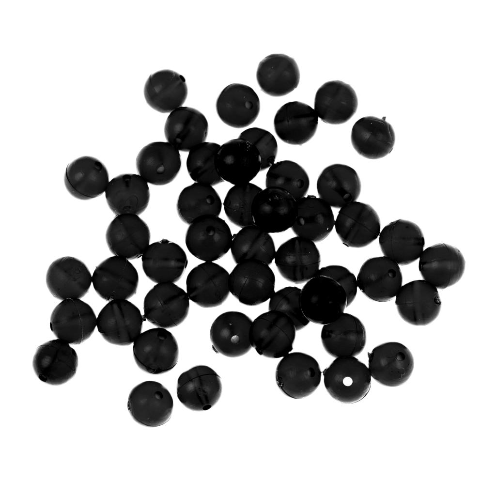 50x Carp Fishing Rubber Beads Terminal End Tackle Accessories