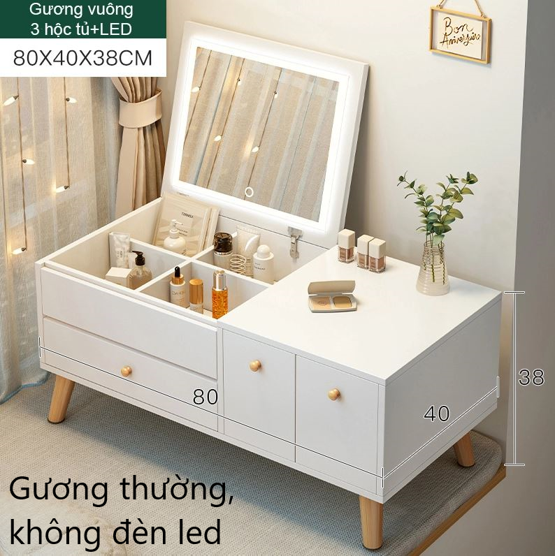 [LIÊN HỆ SHOP ĐỂ HỖ TRỢ FREESHIP TP.HCM] Bàn trang điểm thiết kế ngồi bệt phong cách Hàn