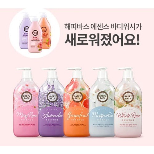 Sữa Tắm Happy Bath Moisture 900ml Hàn Quốc-đủ mùi ( không xuất hóa đơn đỏ )