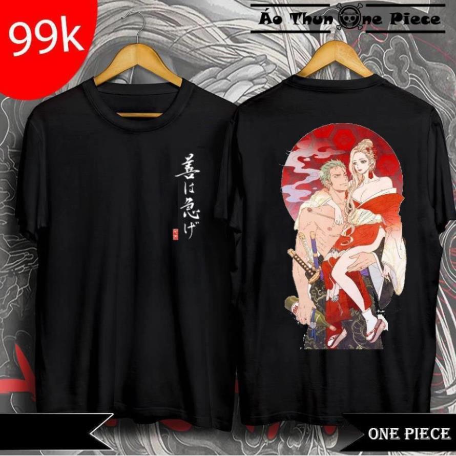 Áo Thun In Hình Roronoa Zoro 3 Mẫu Áo Đen Cực Ngầu, Cực chất 202 0- Áo Thun One Piece