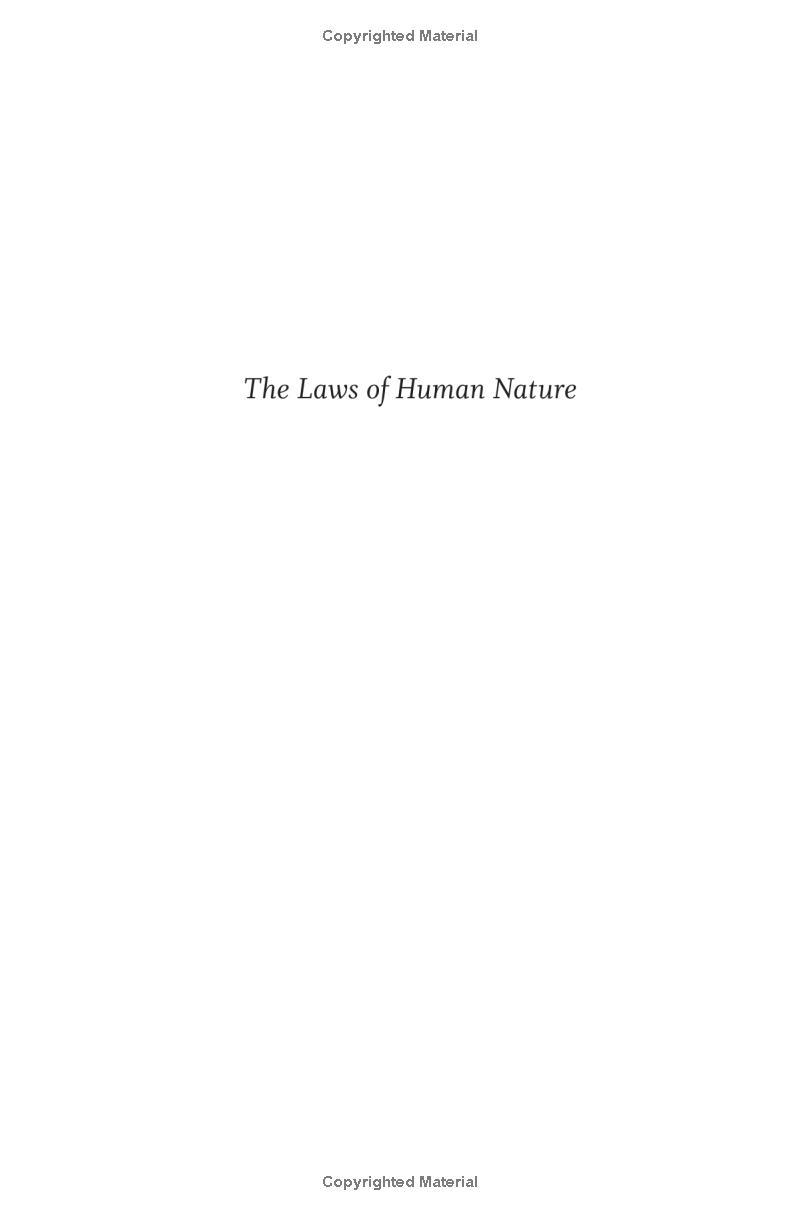 The Laws of Human Nature