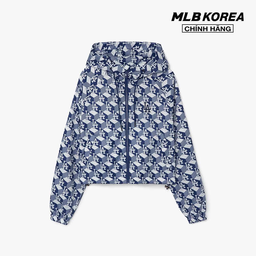 MLB - Áo khoác nữ phối mũ Cube MONOGRAM Allover Woven 3FWJM0431
