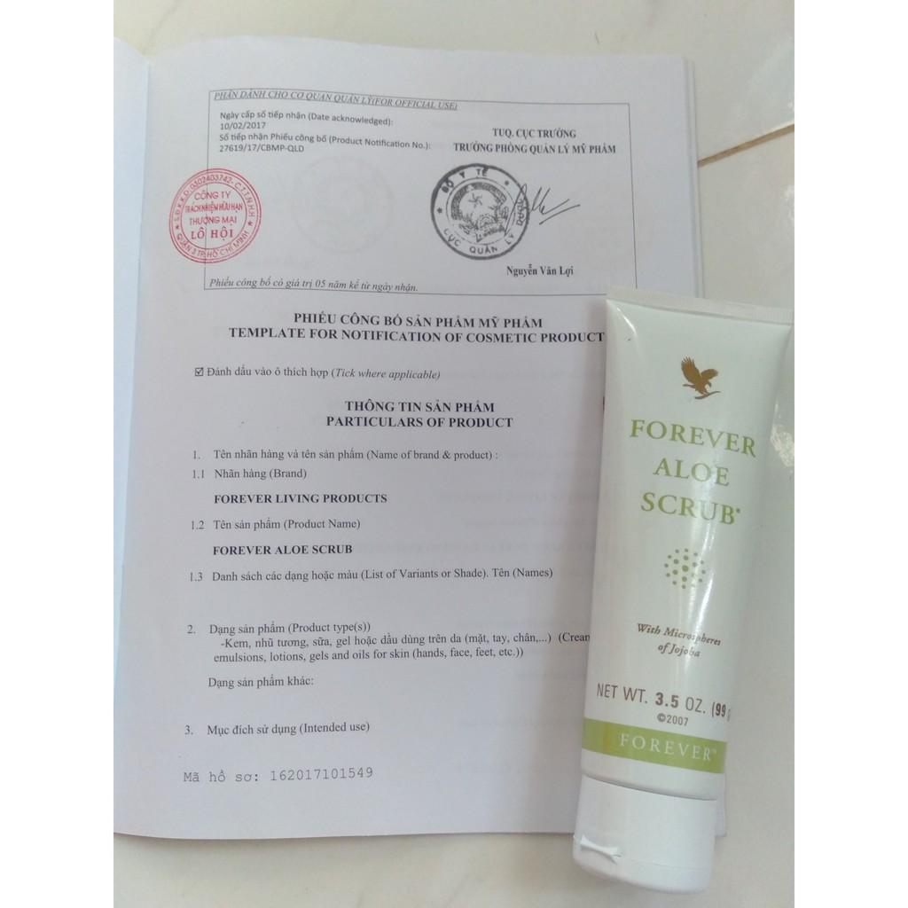 SỮA RỬA MẶT TẨY TẾ BÀO CHẾT Forever Aloe Scrub_238flp