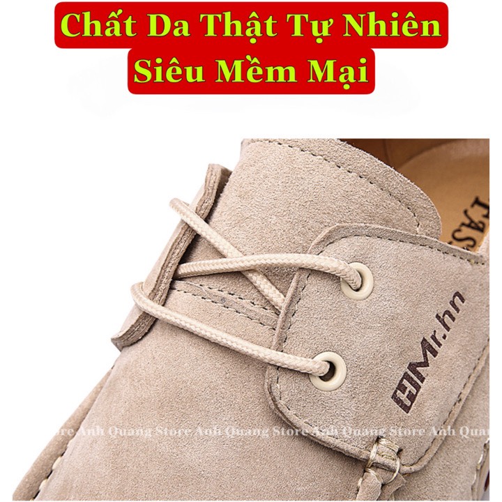 Giày da nam HQC SHOES chất liệu da bò cao cấp phong cách trẻ trung năng động - HQ003