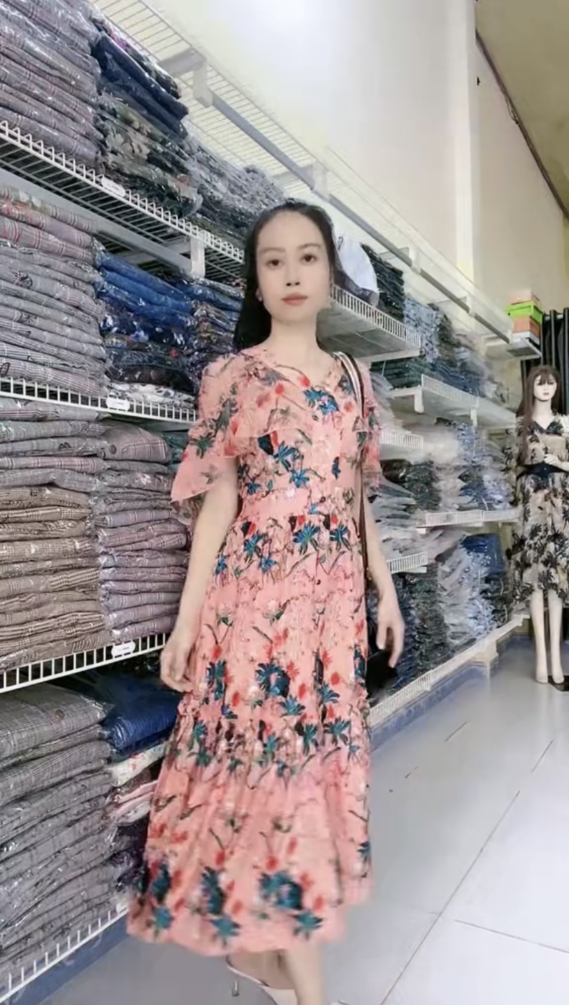 Đầm maxi hoa nhí nhã nhặn bắt mắt Myqlothing