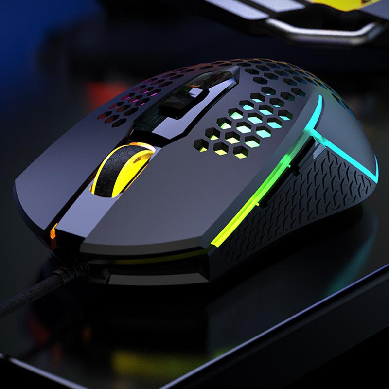 Viper X8 Có Dây Thiết Chuột Chơi Game LOL 3200DPI 6 Độc Lập Nút Game Thủ Mous Nhẹ Thiết Kế Rỗng Cho Máy Tính