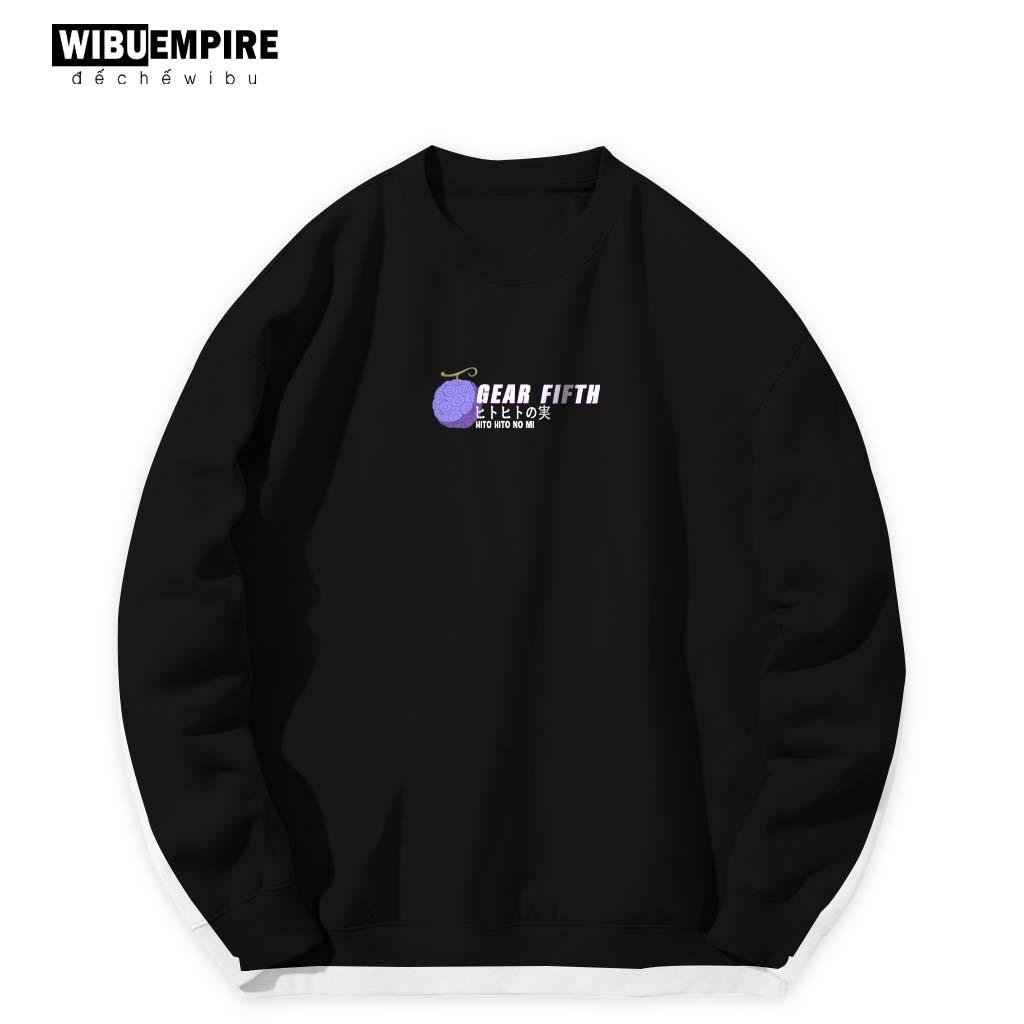 Áo Sweater Form Rộng Monkey D Luffy "Sun God Nika" | Anime One Piece - Áo Sweater Nỉ Bông Form Rộng