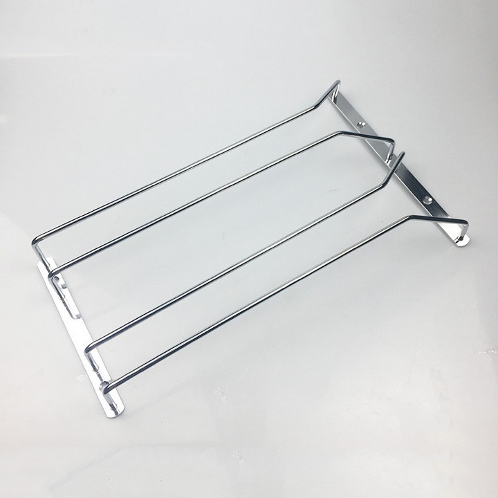 Giá Treo Ly Gắn Tủ Chạn Bằng Inox Tiện Dụng