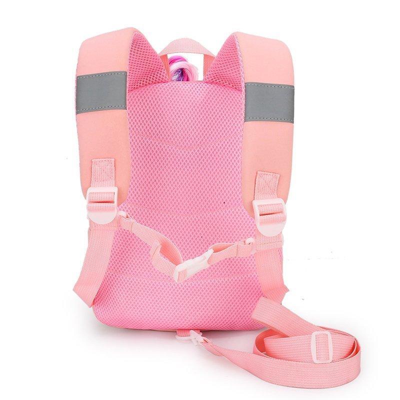 Dễ Thương Kỳ Lân Tập Đi Học Cho Trẻ Em Chống Mất Mẫu Giáo Hoạt Hình 3D Kỳ Lân Bé Con Nhỏ Ulight Ba Lô Neoprene túi