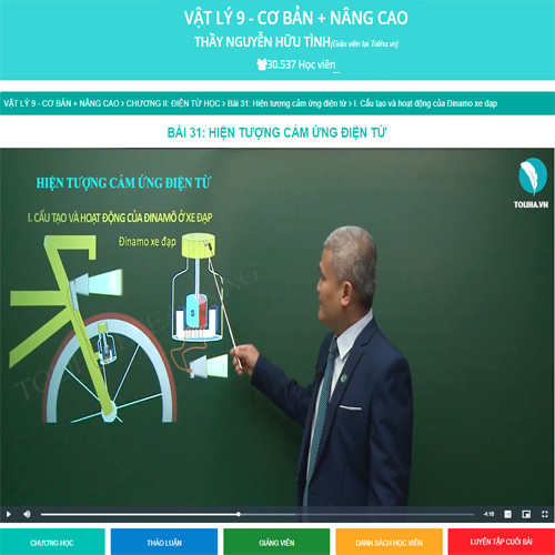 Khóa học VẬT LÝ 9 - CƠ BẢN + NÂNG CAO thầy Hữu Tình- 09 tháng