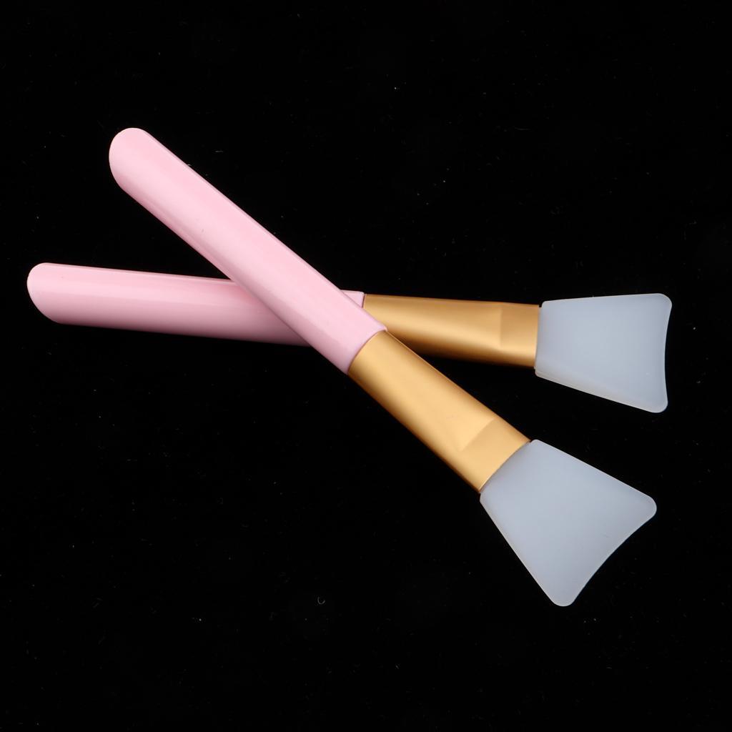 2x Silicone Face Mask Brushes Hairless Tools Pink